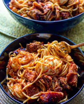 Nigerian Food Red Ofada Noodles Ofada Spaghetti Nigeria Soup Calabar Chef naija home food Lagos personal chef Ama Cuisine Ecstasy Foods