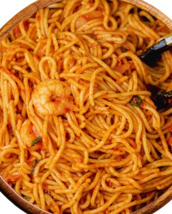 Nigerian Jollof Spaghetti naija home food Lagos Abuja personal chef Ama Cuisine Ecstasy Foods