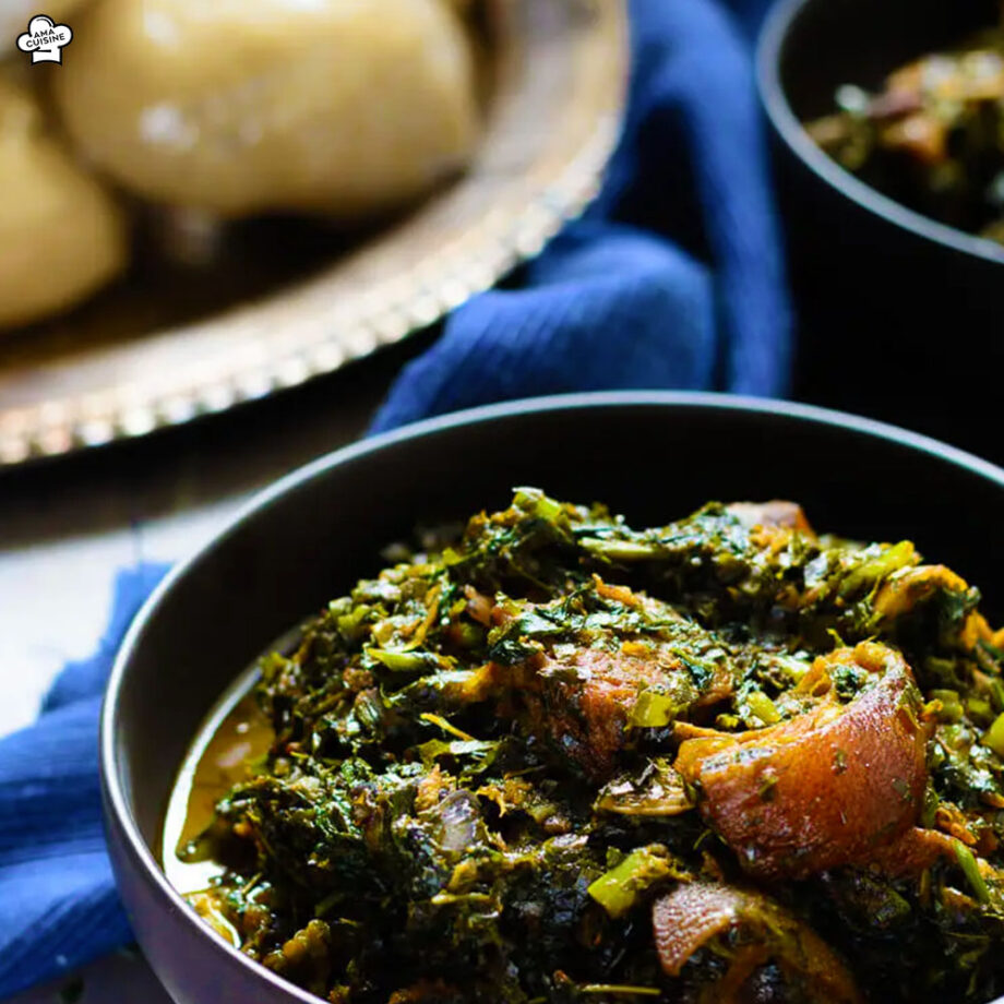 Nigerian Green Ofada Sauce