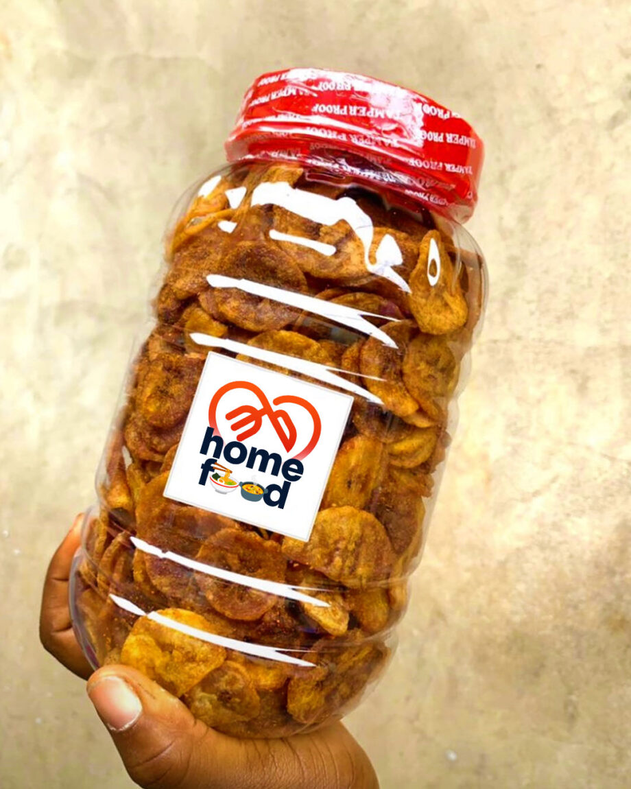 Nigerian Food Peppered Plantain Chips Snacks Nigeria Snacks Small Chops naija home food Lagos personal chef Ara's Treat Trove