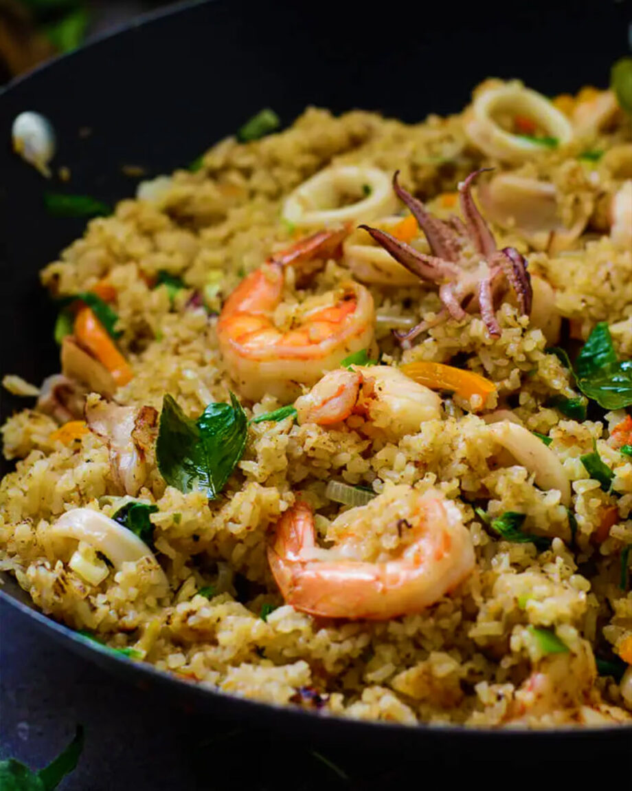 Nigerian Food Seafood Fried Rice Vegetable Rice naija home food Lagos personal chef 0
