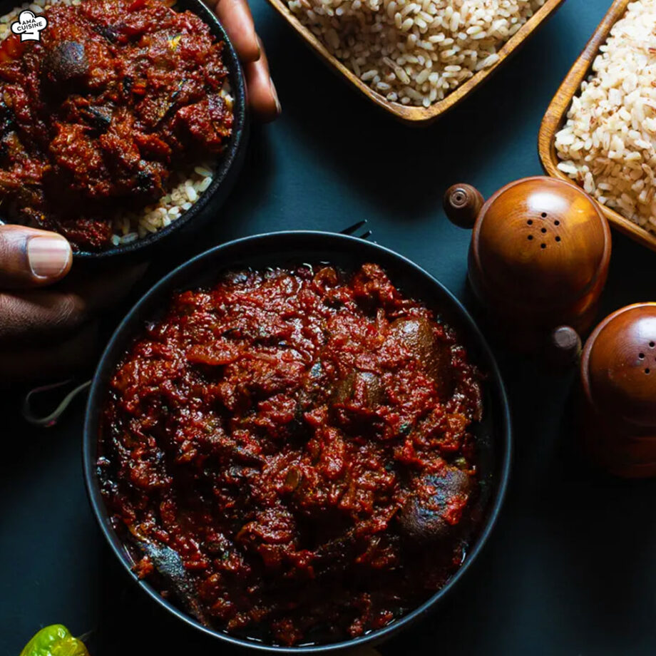 Nigerian Green Ofada Sauce