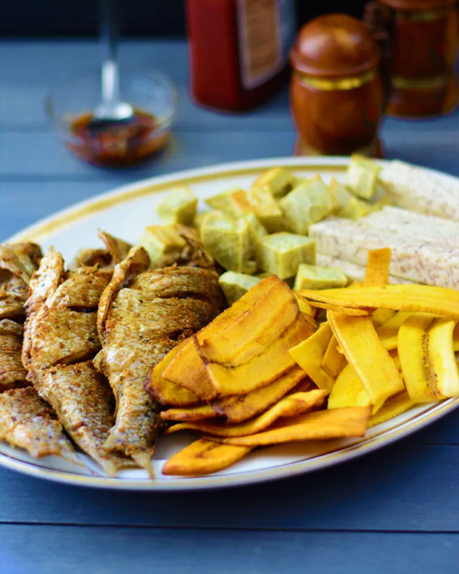 fried plantain fried yam fried potatoes fried fish naija home food Lagos kitchen fast food restaurant