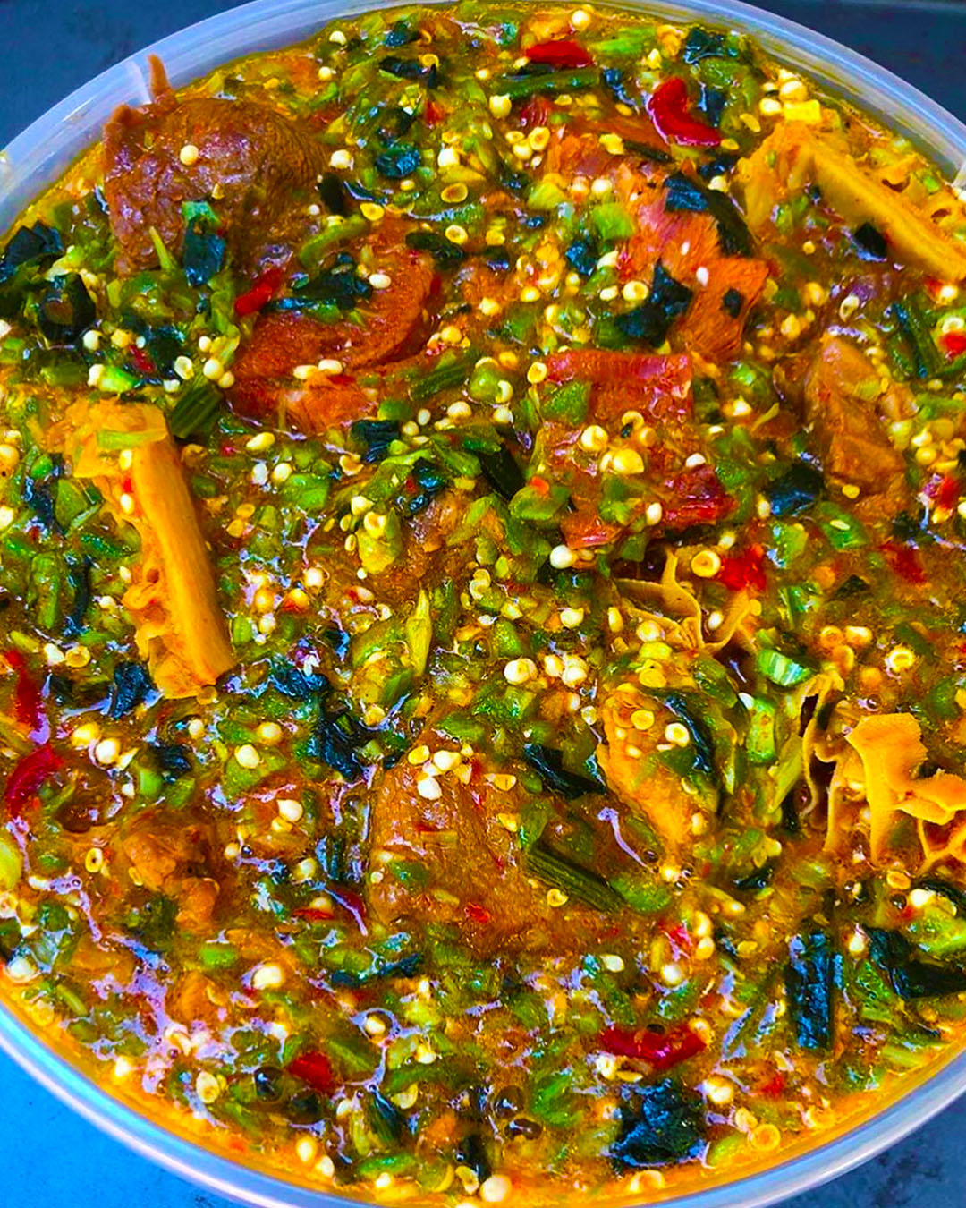 Ila Asapo Soup Nigerian Soup Bitter Leaf Soup Ofe Owerri Soup Nigeria Soup Lagos Restaurant Chef Native Soup naija home food Lagos personal chef Ama Cuisine Ecstasy Food Naija Home Food