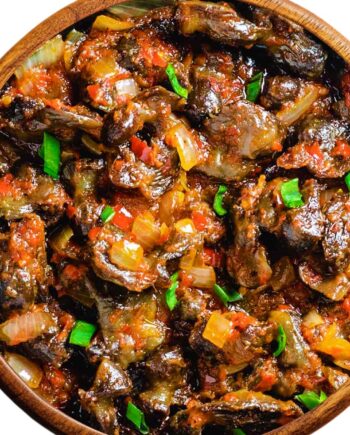 Nigerian Peppered Gizzard Sauce Nigeria Food Buka Stew Nigeria Soup Calabar Chef Native Soup naija home food Lagos personal chef Ama Cuisine Ecstasy Foods