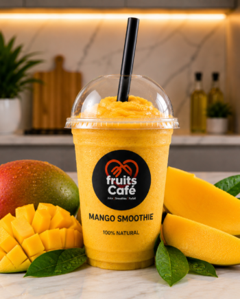 Order Fresh Mango Smoothie from Fruits Cafe. 100% Naturally creamy, sweet, and preservative-free. Delivered fresh across Lagos ☎️ 💬 0913 126 3512
