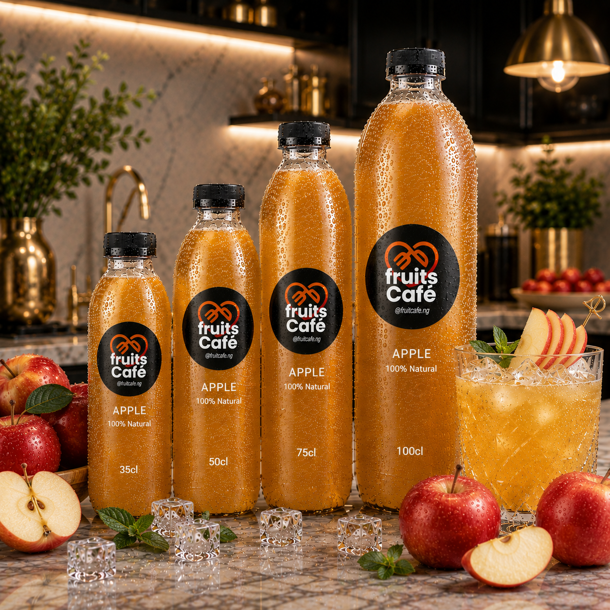 Fruits Cafe Fresh Apple Fruit Juice