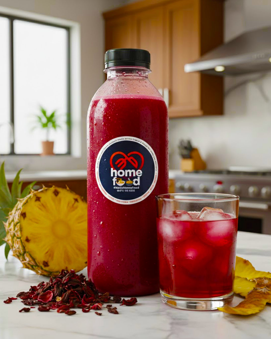 Naija Home Food Fresh Zobo Drink Hisbiscus Pineapple Fruit Juice Watermelon Orange Fruit Juice Smoothies Mocktails