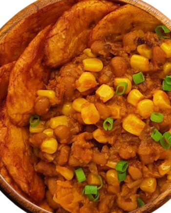 Nigerian Porridge Beans and Corn Pottage with dodo Nigeria Food naija home food Lagos personal chef Ama Cuisine Ecstasy Foods