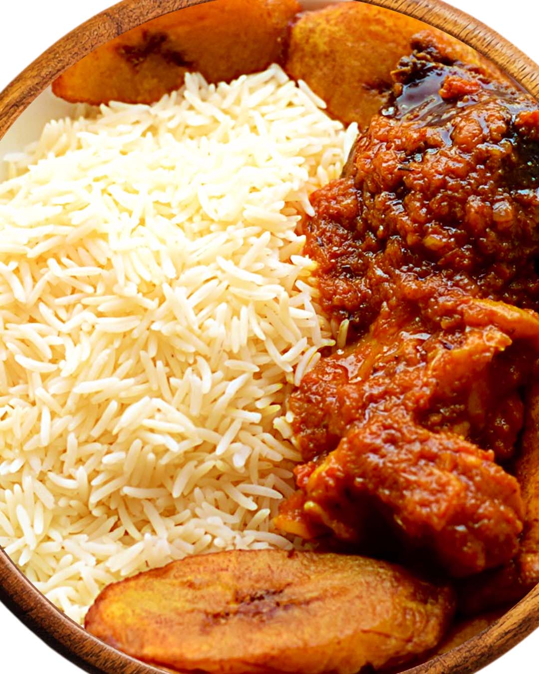 Nigerian White Rice Stew Chicken Dodo Nigeria Food naija home food Lagos personal chef Ama Cuisine Ecstasy Foods