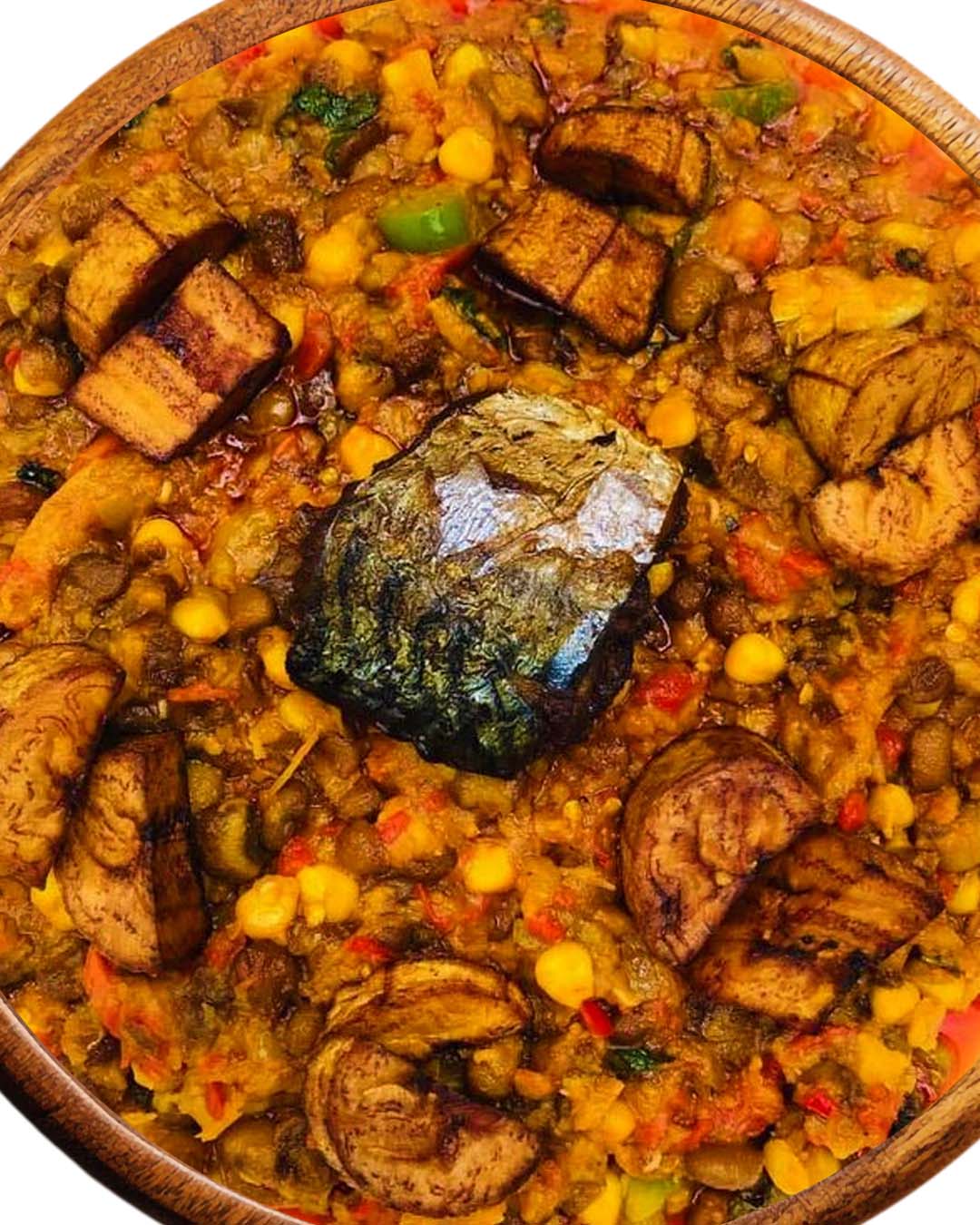 Porridge Beans Mackerel Fish Pottage Nigerian Food naija home food Lagos personal chef Ama Cuisine Ecstasy Foods