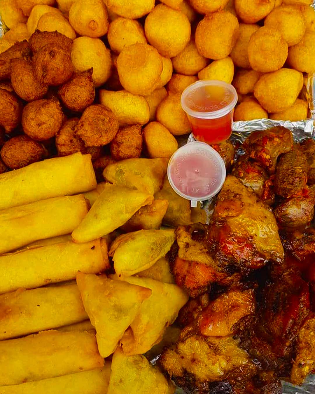 Small Chops Nigerian Food Unriped Peppered Plantain Chips Snacks Nigeria Snacks Small Chops naija home food Lagos personal chef Aras Treat Trove
