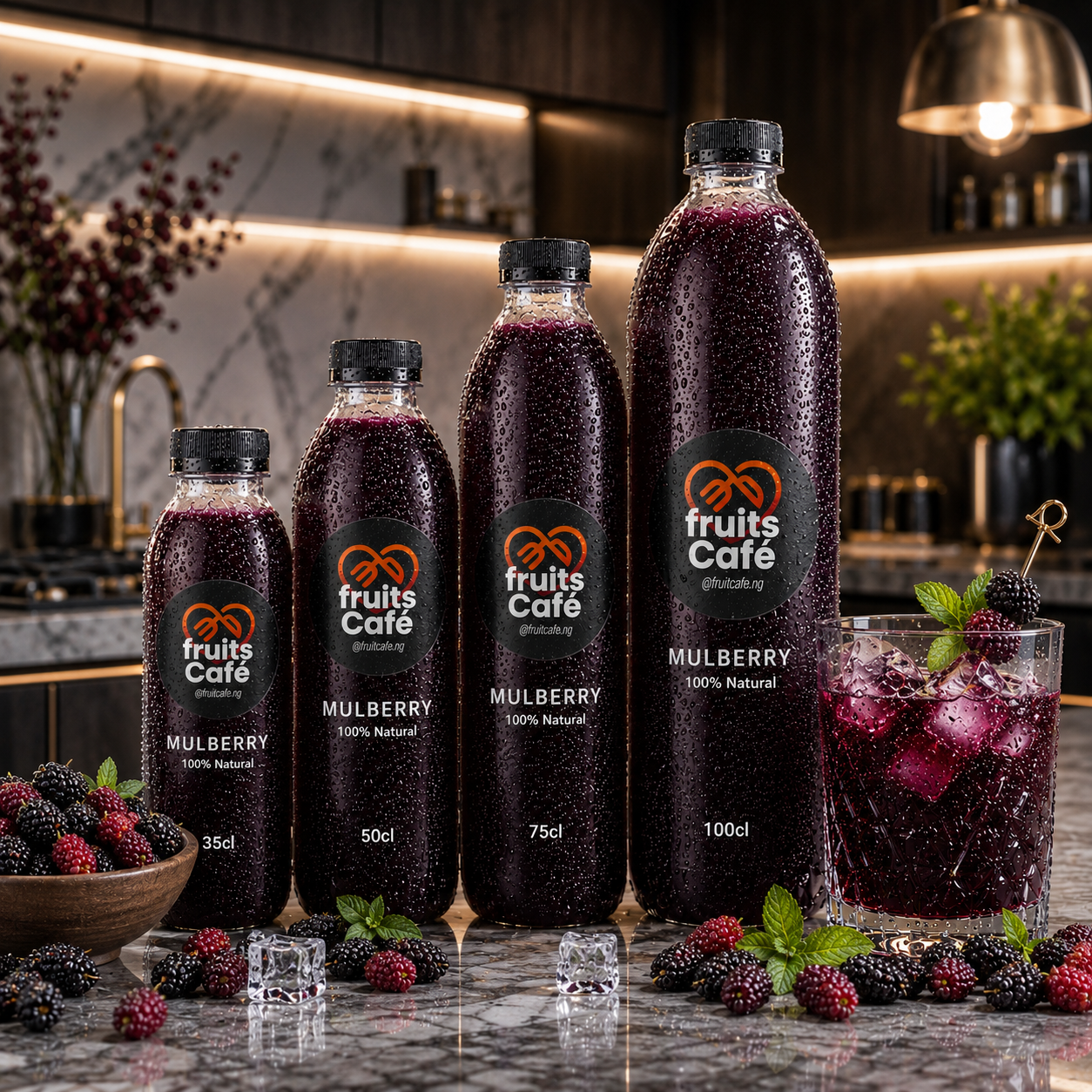 Order your Fresh Mulberry Juice from Fruits Cafe Naija Homefood.